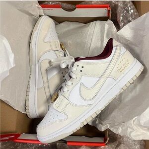Nike Women's White and Cream Sneakers